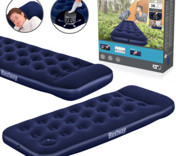 Bestway madrac na napuhavanje Air Mattress Jr.Twin s nožnom pumpom 67223 185x76x28cm - cover