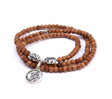 Bodhi Yoga Bodhi Mala duga narukvica od sandalovine sa simbolom OM - cover