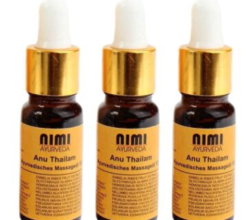 Nimi Ayurveda Anu Thailam Ajurvedsko ulje za tehnike čišćenja nosa set od 3 x 10 ml. - cover