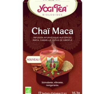 Yogi Tea Maca Chai Ayurvedski biljni čaj s klinčićima i cimetom 17 x 2,1 g - cover