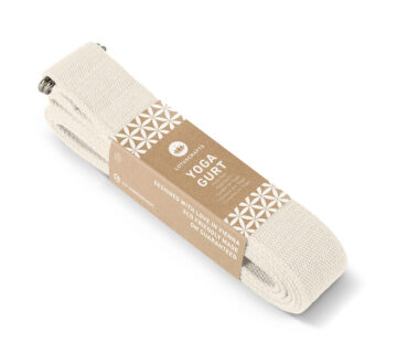 Lotuscrafts Yoga traka za vježbanje s metalnom kopčom 250 cm Boja: Natural - cover