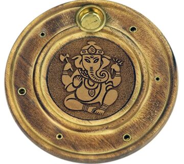 Phoenix Import Phoenix stalak za mirisne štapiće raznih debljina, okrugli, drvo 9,5 cm Vrsta: Ganesha - cover