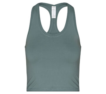 Bodhi Niyama Essentials Cropped Tank Dusty kratka majica bez rukava zeleno-plava Veličina: XL - cover