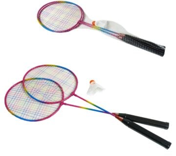 Set za badminton s 2 reketa i 1 lopticom - cover