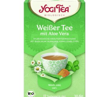 Yogi Tea White Tea Aloe Vera Bijeli čaj s aloe verom 17 x 1,8 g - cover