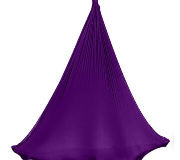 Aerialsilks Aerial Yoga AIR mreža i karabiner set za Fly i Aerial jogu - 6 m Boja: ljubičasta - cover