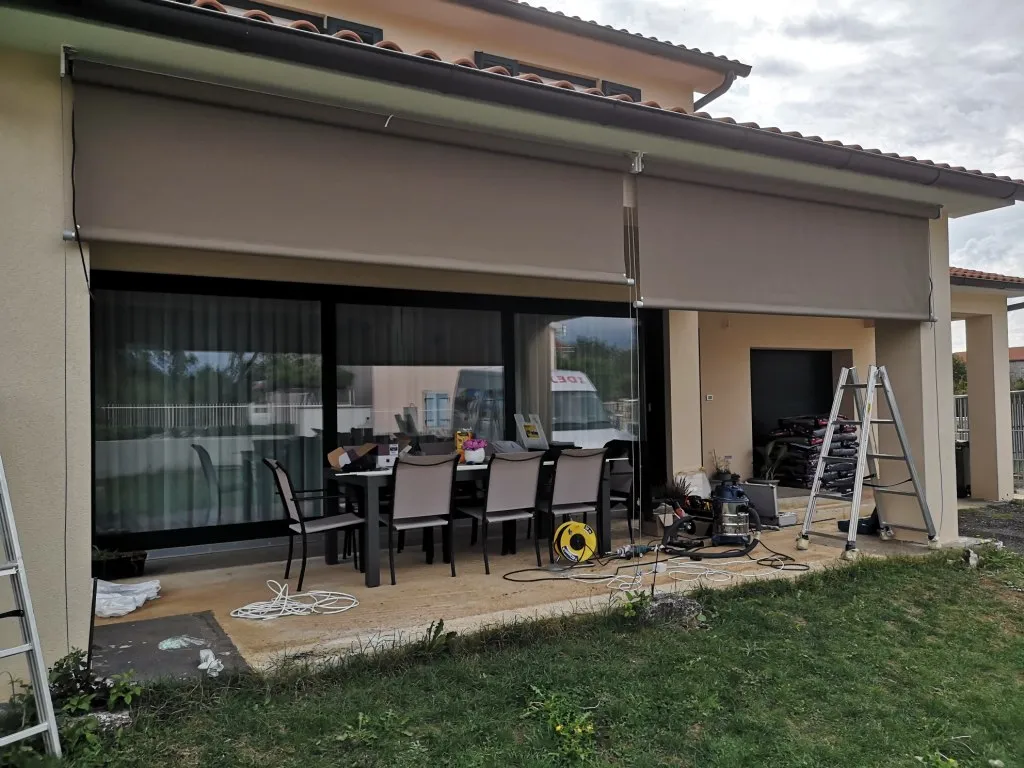 Ravna tenda screen elektromotor - cover