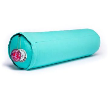 Phoenix Import Yogi & Yogini Bolster valjak za jogu ECO heljda 100% organski pamuk 60 x 16 cm Boja: tirkizna - cover