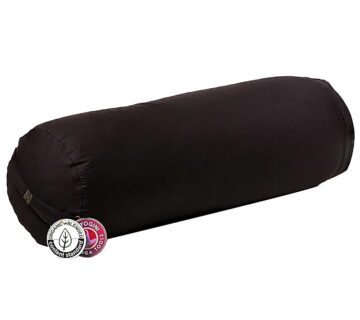 Phoenix Import Yogi & Yogini Bolster valjak za jogu ECO heljda 100% organski pamuk 60 x 16 cm Boja: crna - cover