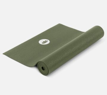 Lotuscrafts prostirka za jogu MUDRA XL PVC prostirka za jogu 195 x 61 cm x 5 mm Boja: maslinasta (zelena) - cover
