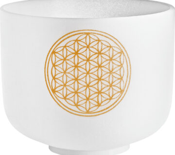 Meinl Sonic Energy MEINL Kristalna pjevajuća zdjela Flower Of Life 20 cm 128 Hz s batom, ton C5 - cover
