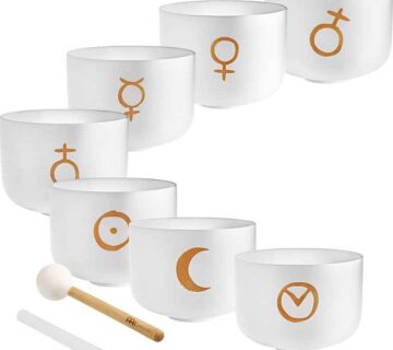 MEINL Sonic Energy Planetary Chakra Set kristalnih posuda prema tonovima čakri 7 kom. - cover
