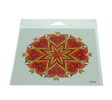 Slnečná mandala Naljepnica Sunce Mandala Srce - Sunčev pečat Promjer: 17 cm - cover