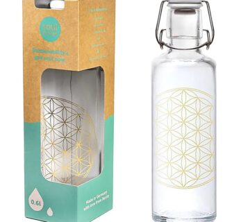 Phoenix Import Soulbottle staklena boca sa simbolom Cvijet života / lotos 600 ml Vrsta: Cvijet života - cover
