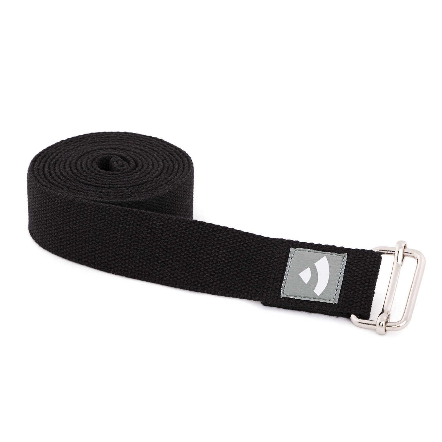 23091-13_910ss-schwarz-yoga-meditation-pilates-yogagurt-asana-belt-schniebeschnalle-gerollt