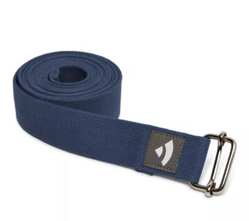 Bodhi Yoga Joga remen ASANA BELT s kliznom kopčom 250 cm Boja: tamno plava - cover