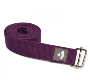 Bodhi Yoga Joga remen ASANA BELT s kliznom kopčom 250 cm Boja: ljubičasta - cover