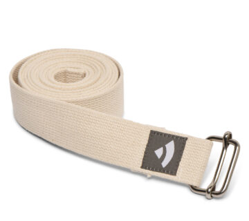 Bodhi Yoga Joga remen ASANA BELT s kliznom kopčom 250 cm Boja: bijela - cover