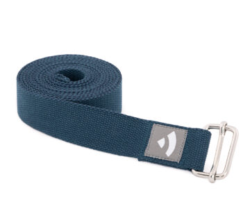 Bodhi Yoga Joga remen ASANA BELT s kliznom kopčom 250 cm Boja: plava Navy - cover