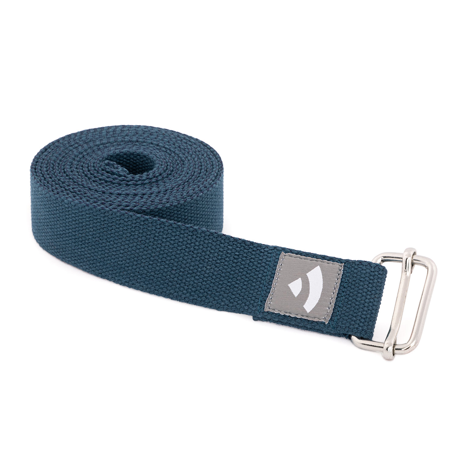23091-8_910snb-navy-blue-yoga-meditation-pilates-yogagurt-asana-belt-schniebeschnalle-gerollt