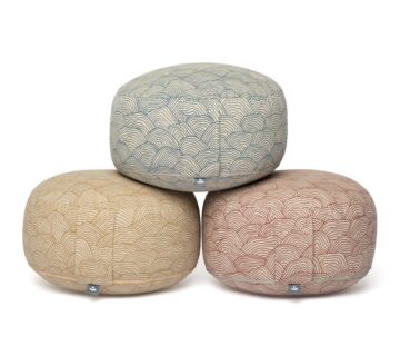 Bodhi Yoga Bodhi BIG RONDO jastuk za meditaciju Classic LAHARI 31 x 21,5 cm kapok ispuna Boja: plava - cover