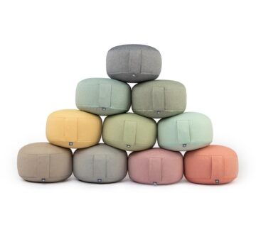 Bodhi Yoga Bodhi RONDO jastuk za meditaciju Classic Dobby 31 x 21,5 cm kapok ispuna Boja: tamno plava - cover