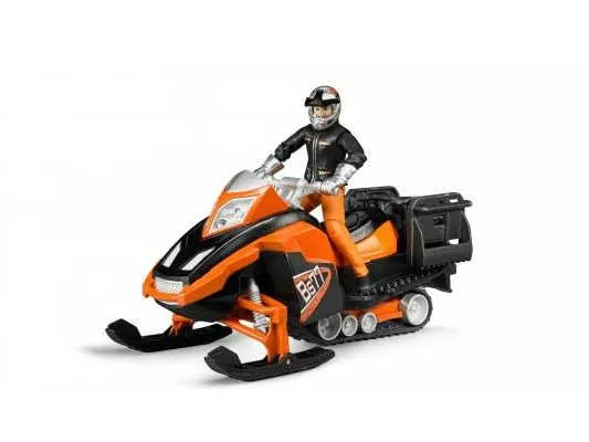 Bruder snowmobile sa vozačem i opremom - cover