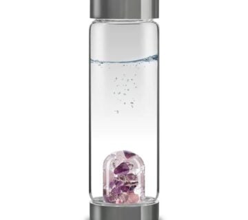 Phoenix Import Vita Juwel Via Gem Watter Bottle staklena boca s poludragim kamenom 500 ml Vrsta: Wellness Ametyst - cover