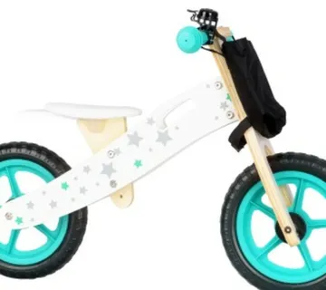 Dječji drveni bicikl guralica - cover