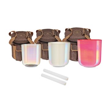 MEINL Sonic Energy Essence Crystal Set od 3 kristalne zdjele Ton: E4,H3,G3 - cover
