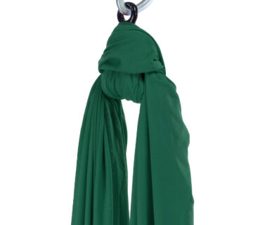 Aerialsilks Aerial Yoga JUST Perfect Set mreža i karabiner set za Fly fit i Aerial pogodan za djecu - 7 m Boja: zelena - cover