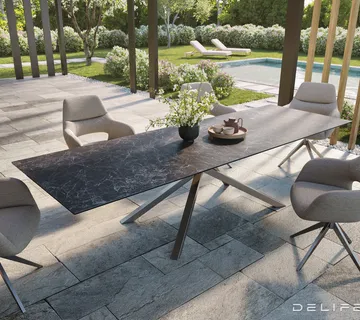 Outdoor stol Edge Oval 280x130cm, Materijal: Keramika Minas Melange - cover