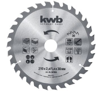 KWB list kružne pile 210×30 mm, 30Z, HM - cover