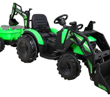 Bager na akumulator s prikolicom 720-T 4x4- zeleni - cover