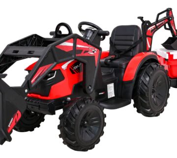 Bager na akumulator s prikolicom 720-T 4x4- crveni - cover