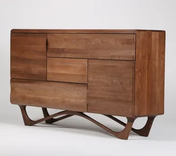 Komoda Antoni Alto 160x96cm, Materijal: Puno drvo Orah - cover