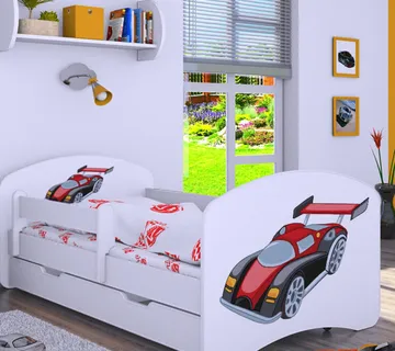 Drveni dječji krevet Happy formula s ladicom – 180×90 - cover