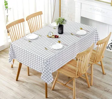 PVC vodootporni kockasti stolnjaci 137x137 cm - cover