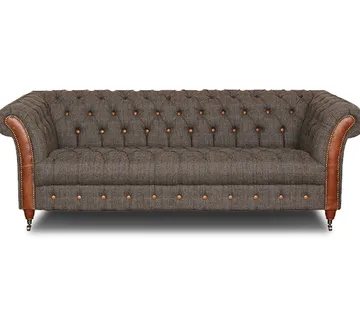 Chesterfield Harris Tweed Candytuft club 3-Sjedišta Trosjed - cover