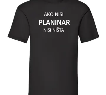 Majica ako nisi planinar - cover