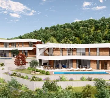 Opatija, Mošćenička Draga građevinski teren 957 m² s projektom za vilu - cover