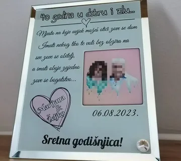 Foto staklo za godišnjice - cover