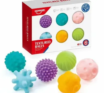 Mekane senzorne loptice za bebe – 6 komada - cover