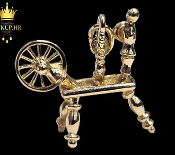 ZLATNI PRIVJESAK VRETENO 14K / R1, RATE ! / - cover