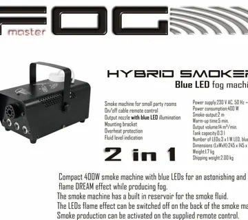 Fog master Hybrid Blue Fire LED smoke machine - cover