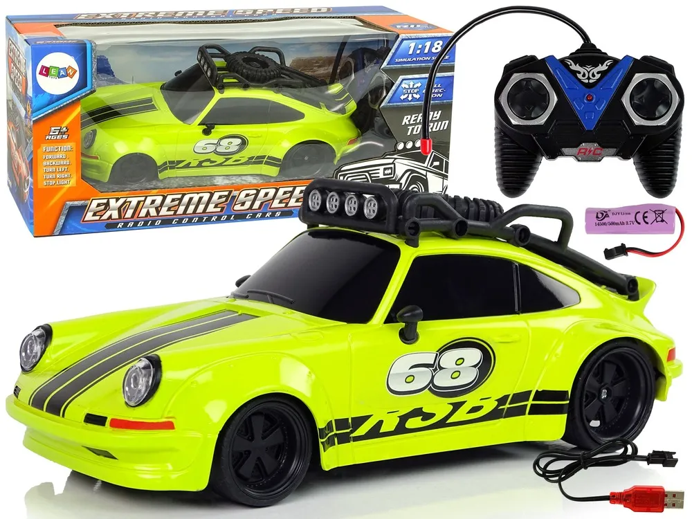 Auto na daljinsko upravljanje 1:18 Green Spare - zeleni - cover