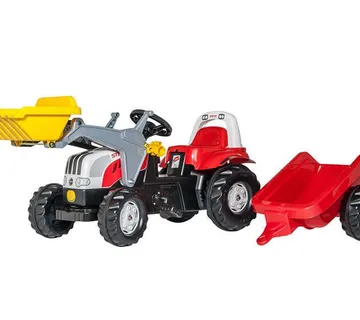 Rolly Toys traktor na pedale Steyr 6165 CVT + utovarivač + prikolica - cover