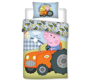 Peppa Pig ‘George’s Tractor’ posteljina za bebe, 100×135 cm - Zagreb