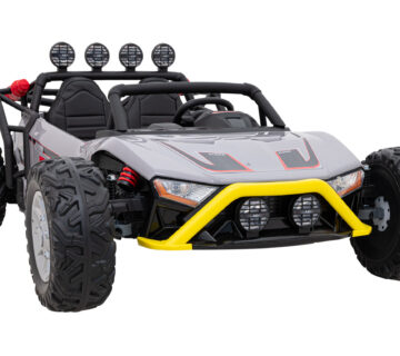 Buggy na akumulator Racing 5 - dvosjed - sivi - cover