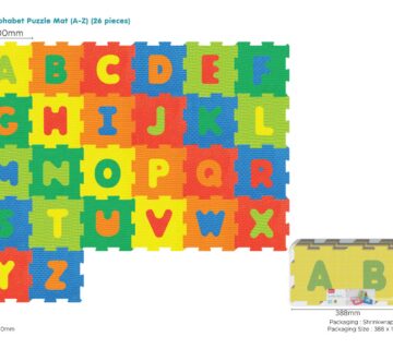 Edukativna šarena podloga za igru - puzzle Abeceda - cover